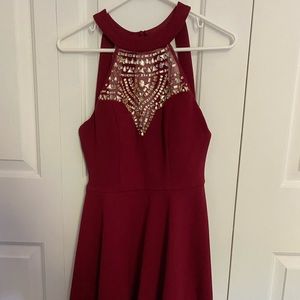 B Darlin Red/Wine Cocktail/Homecoming Dress
